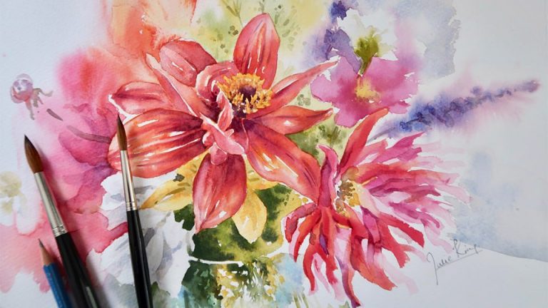 Julie King - Watercolour Artist and Tutor - Flowers and Gardens